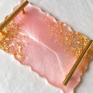 Handcrafted Resin Serving Tray