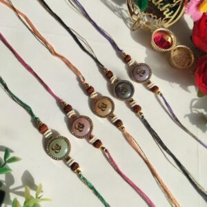 Handmade Om Designer Rakhi Set of 5 | Premium Spiritual Rakhi Collection